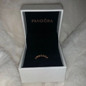 Pandora Band of Hearts Rose Gold